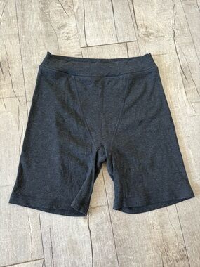 P'tula Soft Lounge Rib Boyshorts in Charcoal Gray